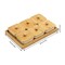 6-Piece Ceramic Snack Tray Set – Square Platters with Bamboo Lids